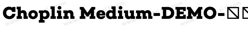 Choplin Medium-DEMO字体转换